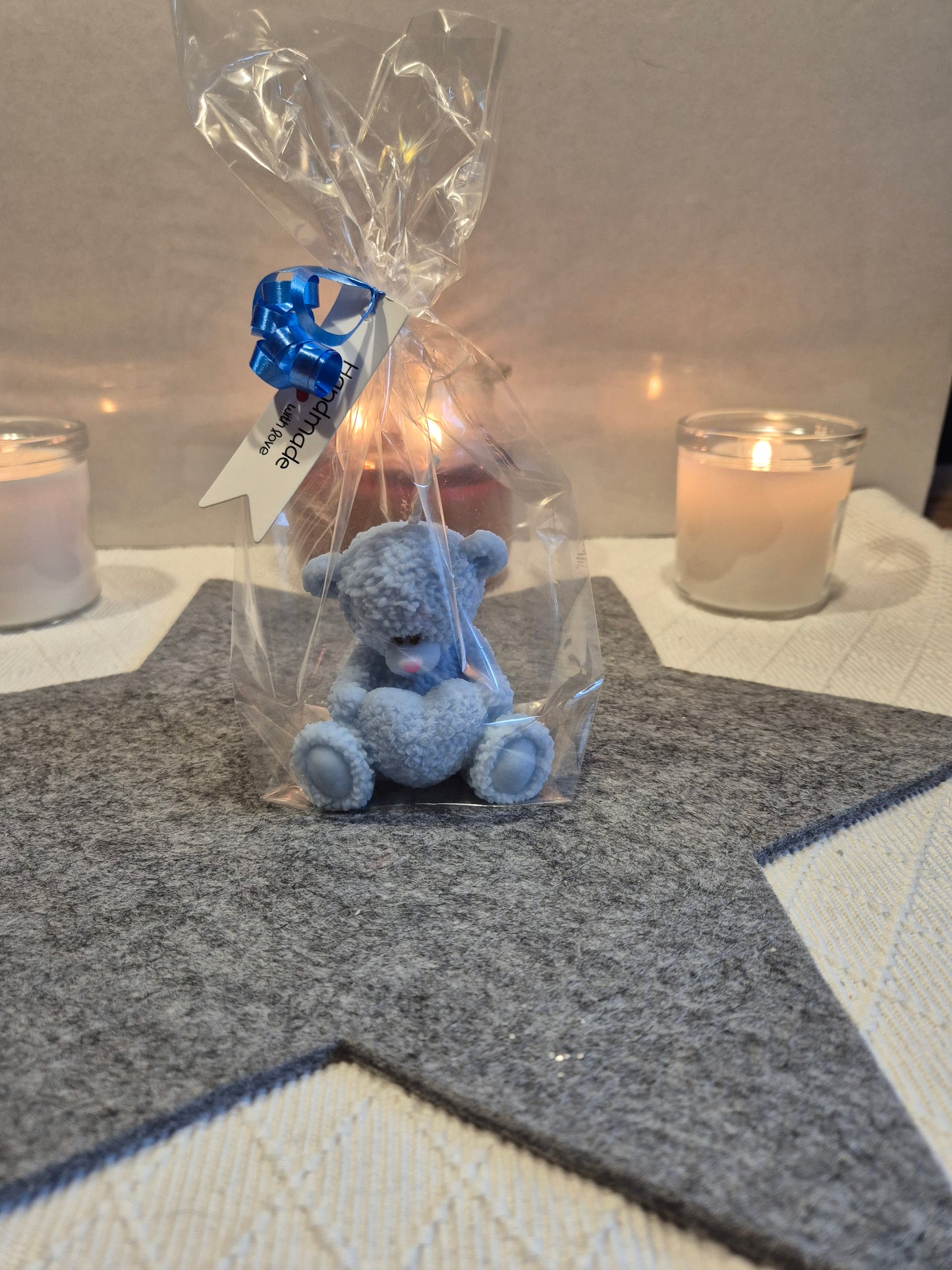 Handgemachte Teddybär Kerze Sojawachs Dekoration