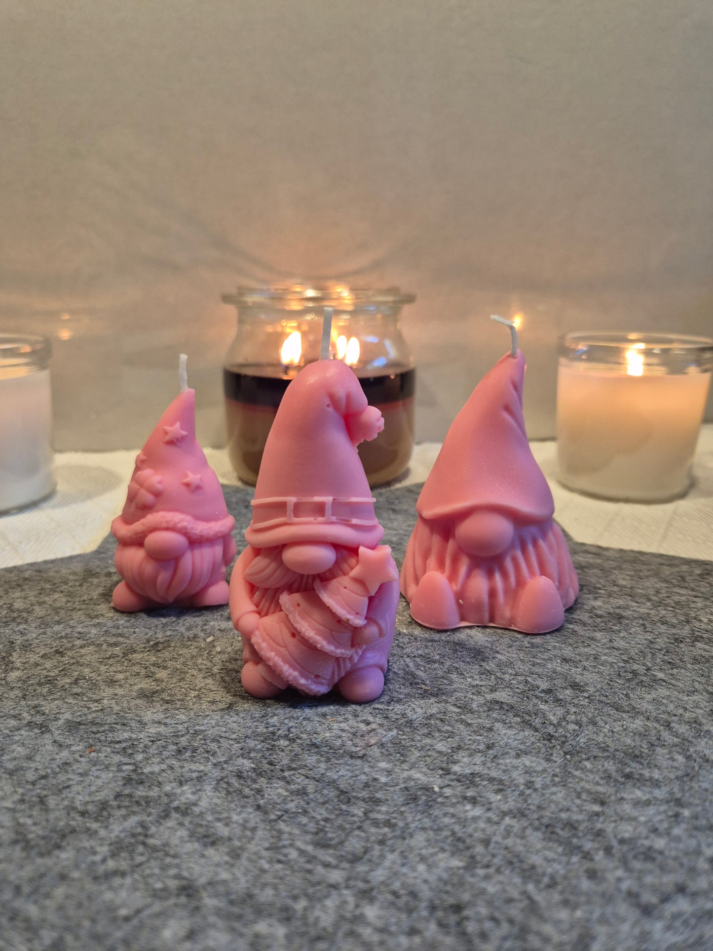 Skandinavische Wichtel Kerze Sojawachs Weihnachten