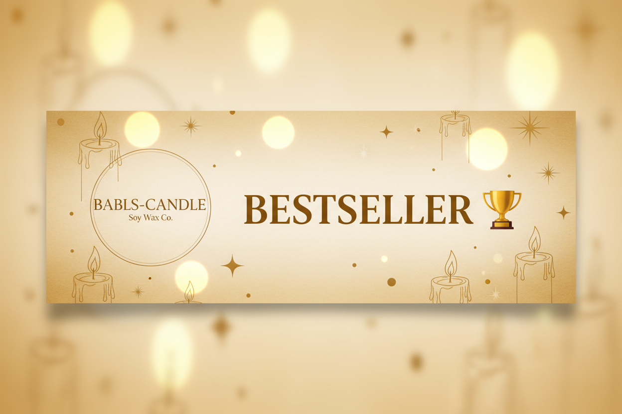 Alt-Text: "Bestseller Duftkerzen - Beliebteste handgemachte Sojakerzen von Babls-Candle"