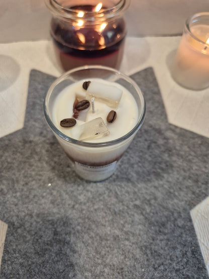 Handgemachte Latte Macchiato Kerze Sojawachs Kaffeeliebhaber