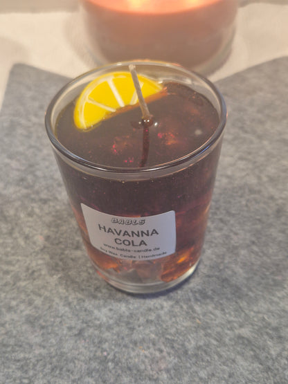 Havanna Cola Candle Detailansicht exotischer Duft Gelwachs