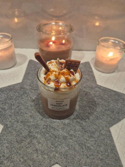 Hot Chocolate Candle Detailansicht Kakaoduft gemütlich