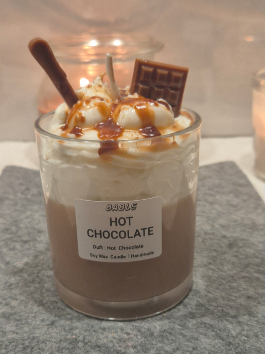 Hot Chocolate Kerze Sojawachs Schokoladenduft handgemacht Winter