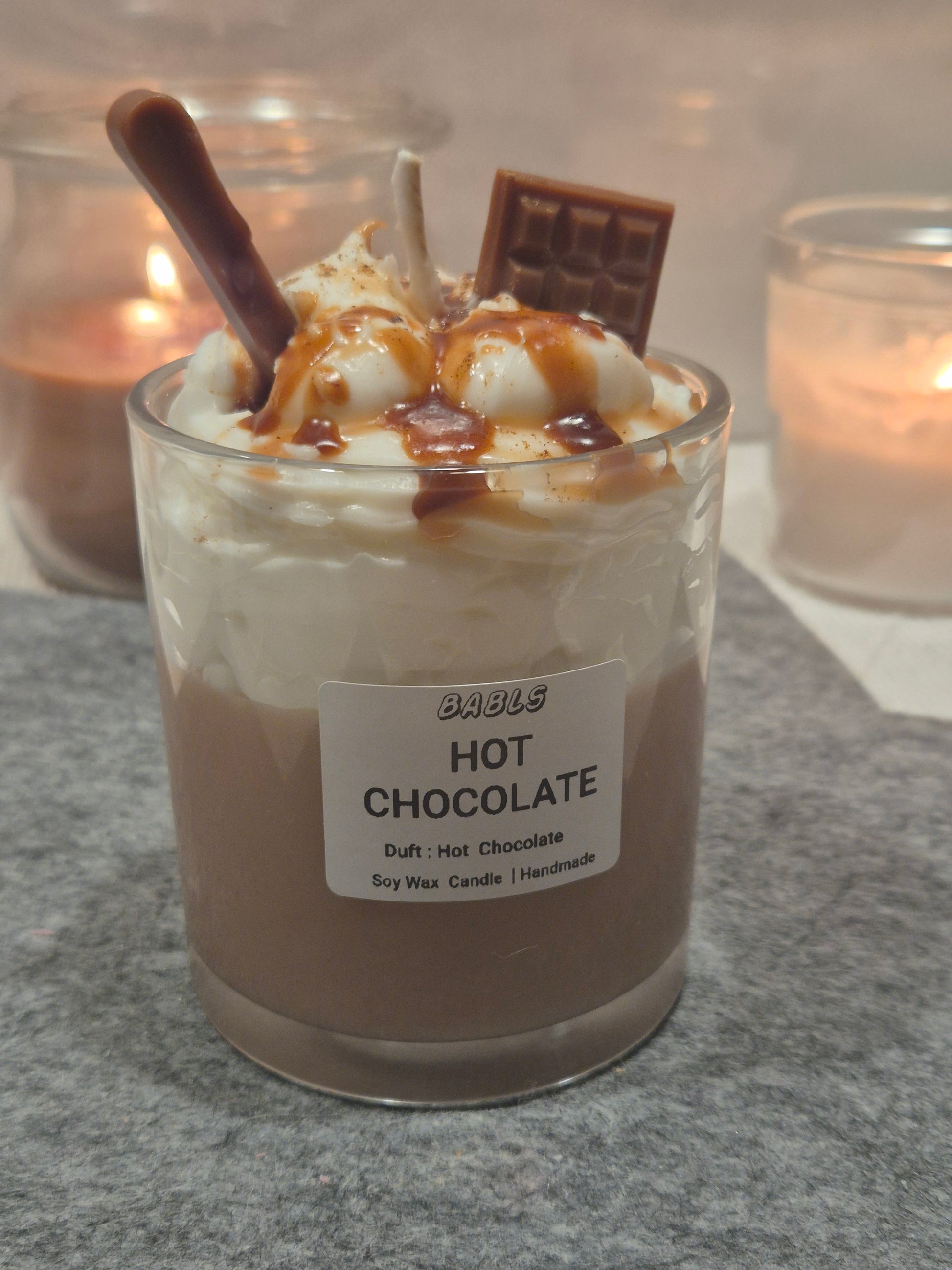 Hot Chocolate Kerze Lifestyle Weihnachten Dekoration