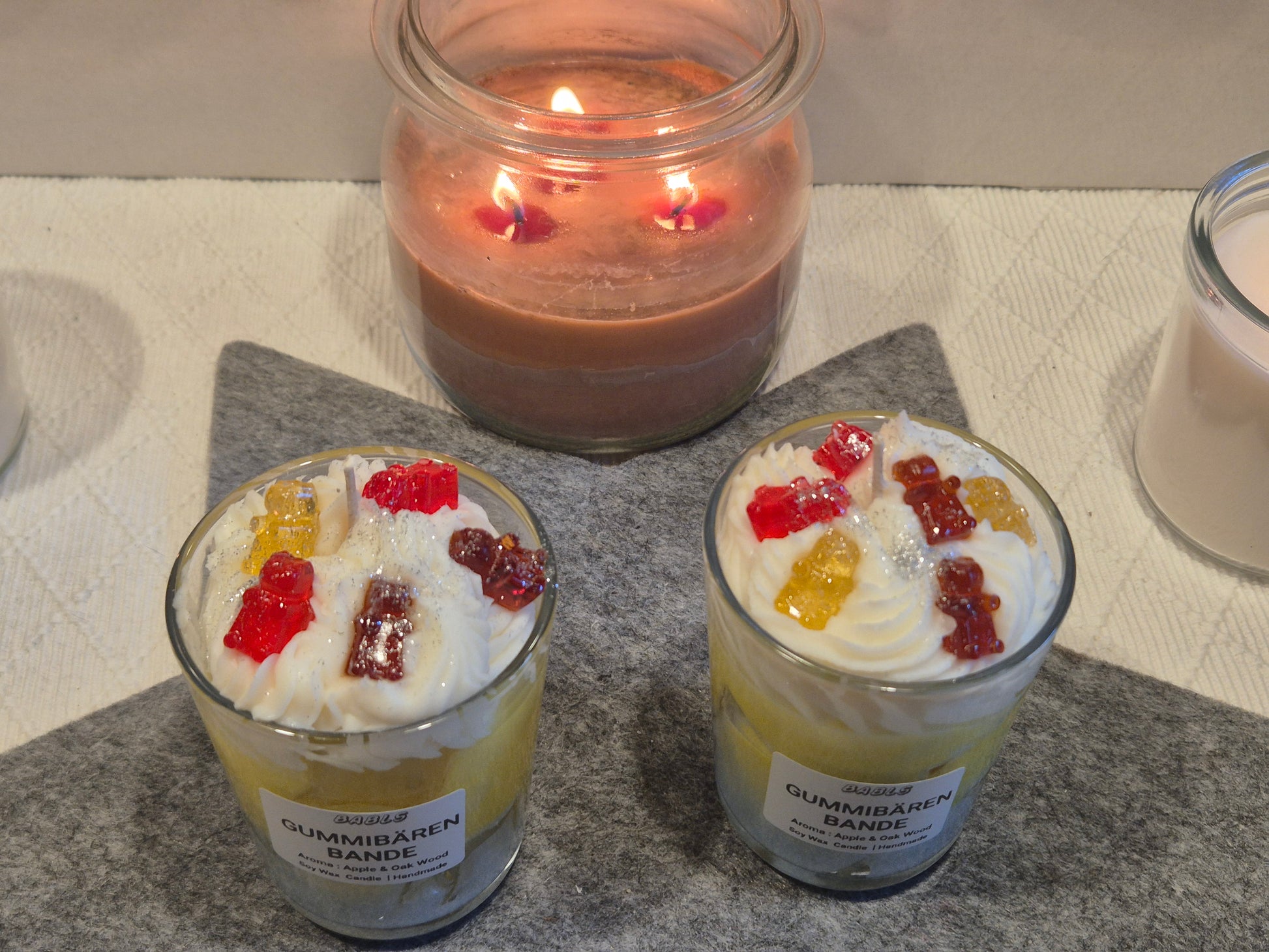 Gummibären Candle Detailansicht Kinderparty Dekoration