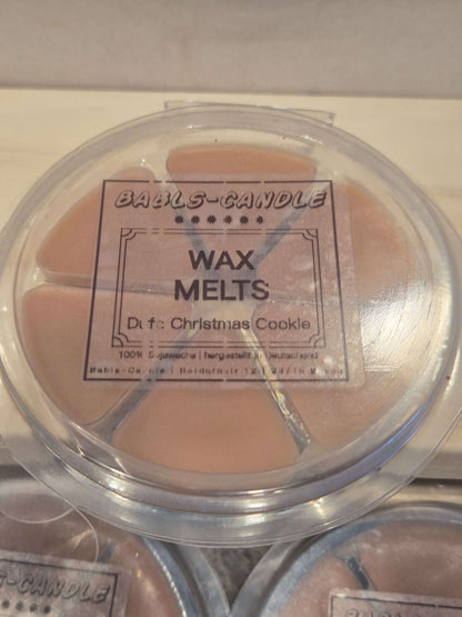 Handgemachte Wax Melts braun mit Christmas Cookie Duft von Babls-Candle