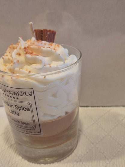 Pumpkin Spice Latte Duftkerze – Sojawachs Kerze Herbst | Kürbis, Zimt & Vanille | Handgemacht in Deutschland