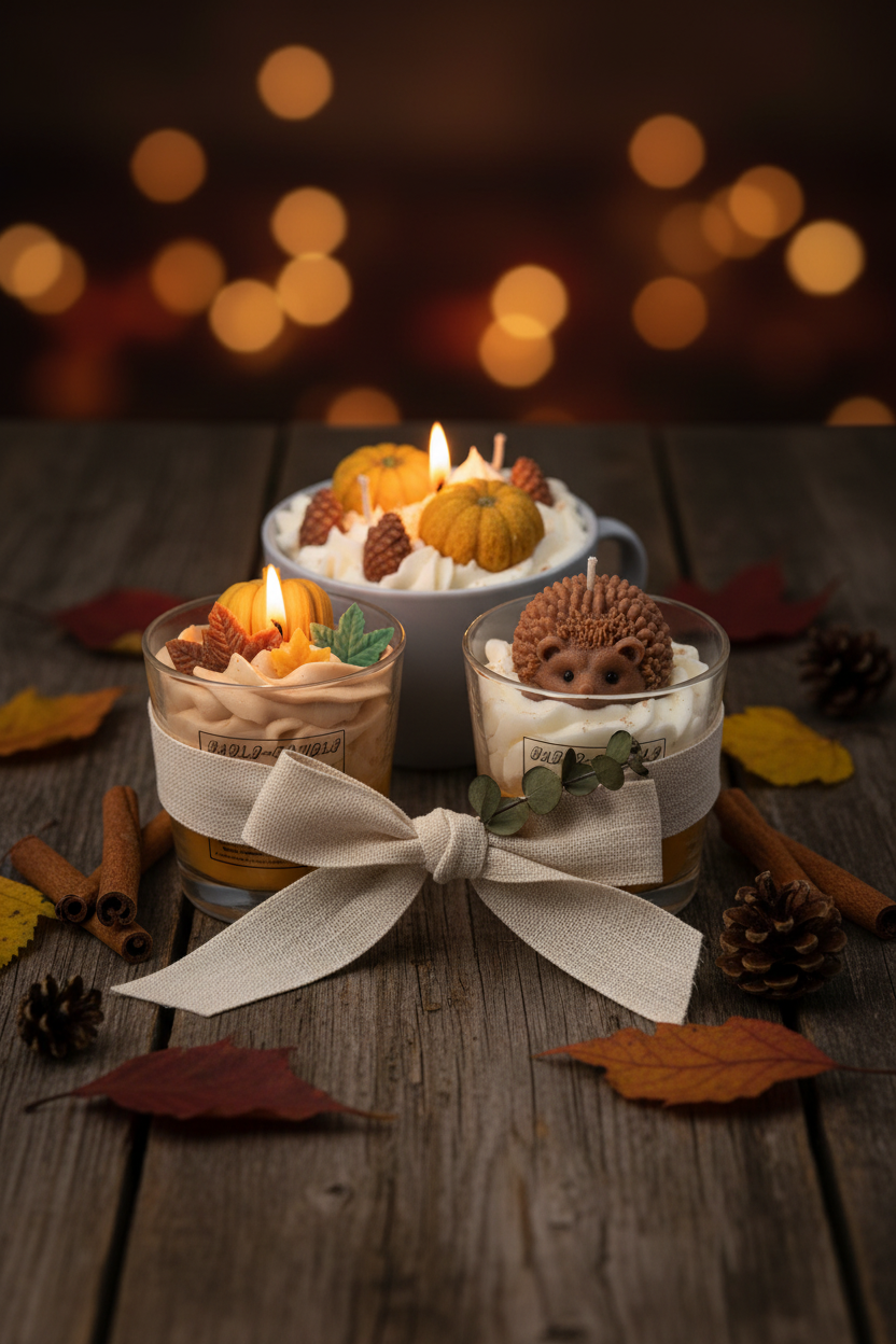 Herbst-Trio Geschenk-Inszenierung Pinterest