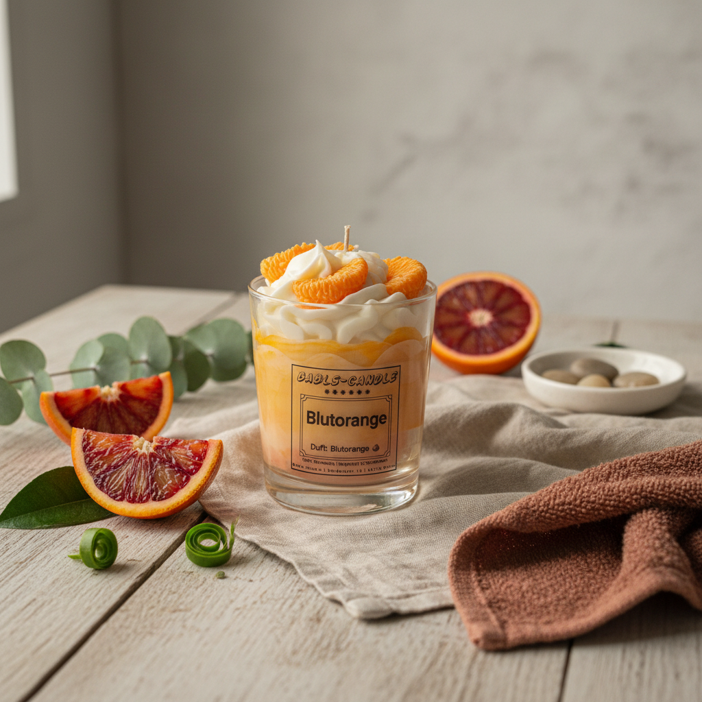 Lifestyle-Bild Blutorange Kerze