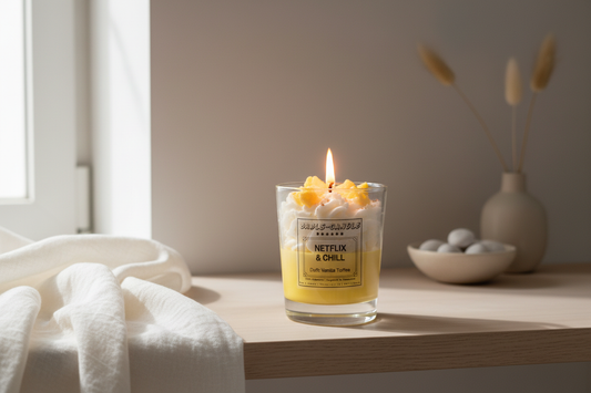 Lifestyle Produktbild brennende Kerze