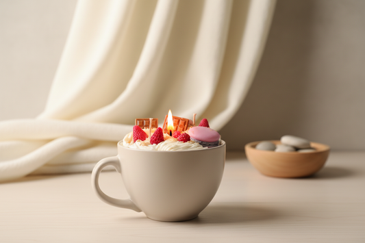 Lifestyle Produktbild brennende Kerze