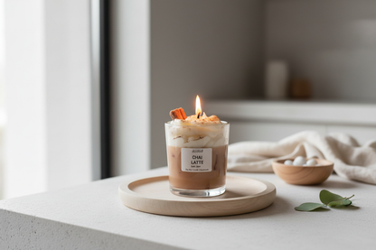 Lifestyle Produktbild brennende Kerze