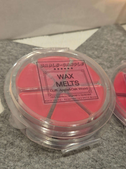 Rote Duftwachs Melts - Produktansicht