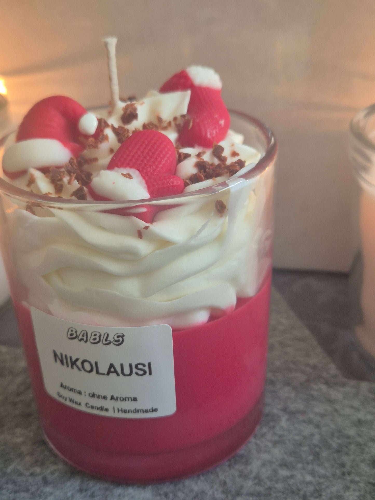 Nikolausi Kerze - Seitenansicht links