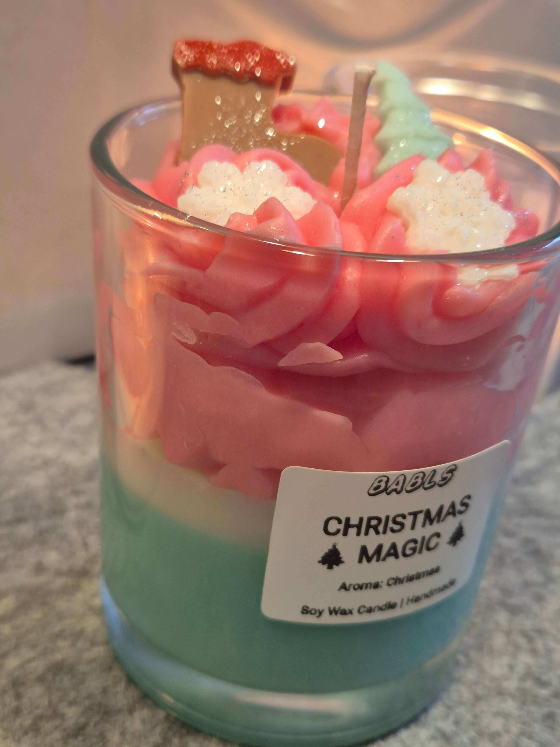 Christmas Magic Weihnachtskerze Sojawachs gemütliche Atmosphäre Hygge Deko
