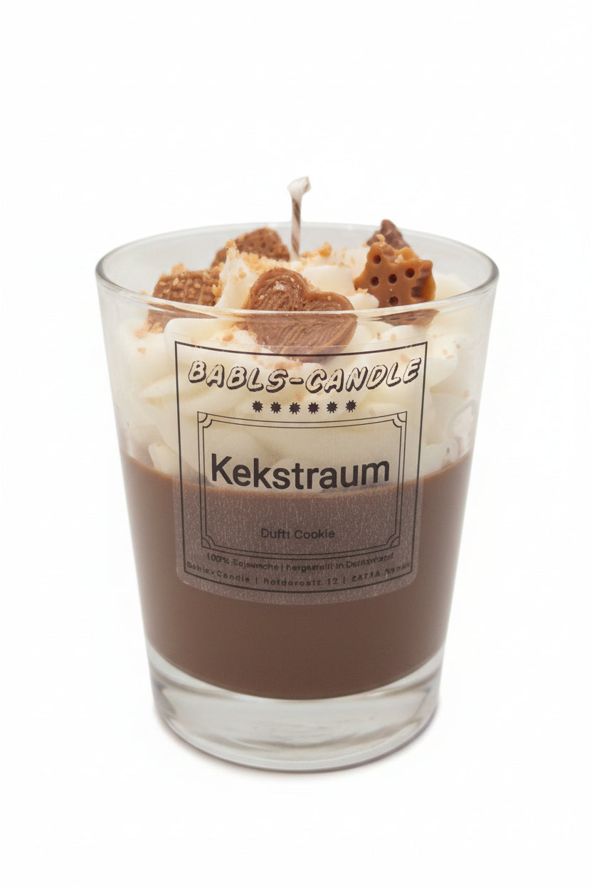 Keks Traum Kerze Sojawachs - Schokoduft