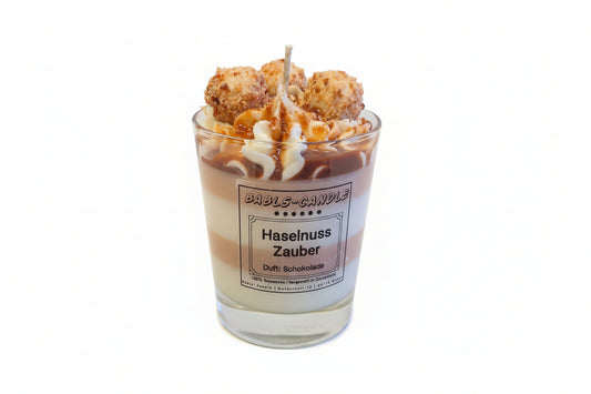 Haselnuss Zauber Duftkerze von Babls-Candle – Sojawachs, handgegossen