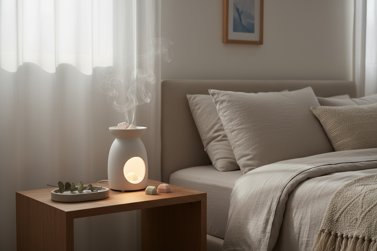 Ruhige Schlafzimmer-Szene