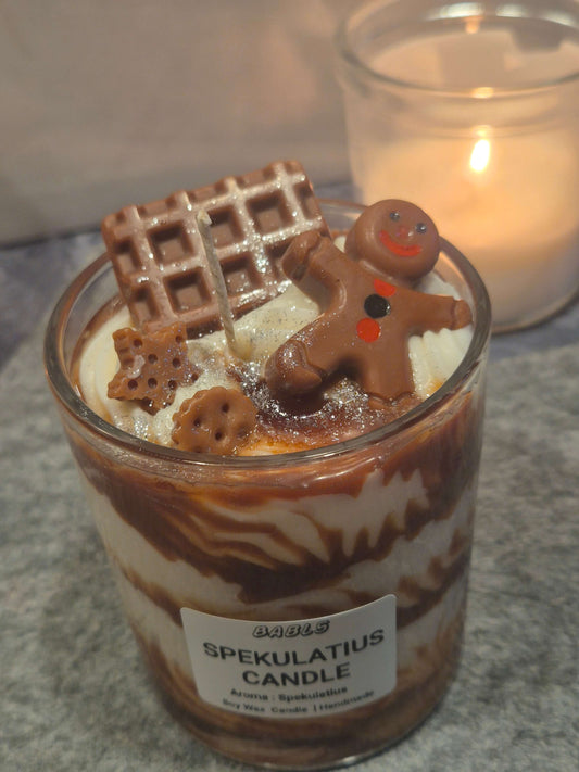 Weihnachtskerze Spekulatius vegan nachhaltig