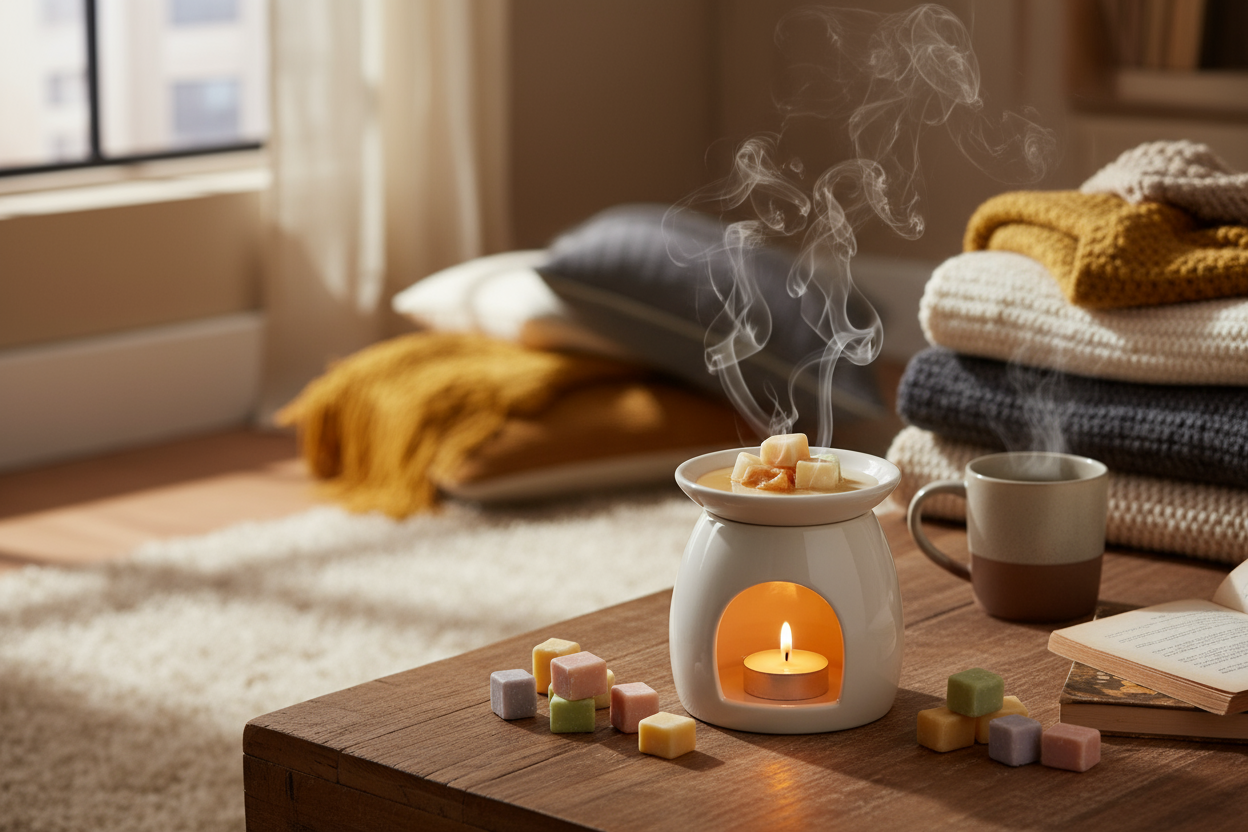 Wax Melts im Wohnzimmer